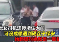 女司机违停打保安,暴力殴打保安事件引发社会关注